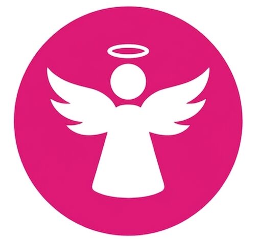 logo alltagsengel engel pink ohne text