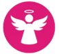 logo alltagsengel engel pink ohne text
